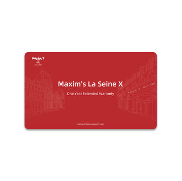 Maxim's La Seine X  Extended Warranty Card